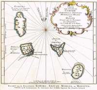 Carte Des Isles De Comore, Johanna Ou Anjouan, ...