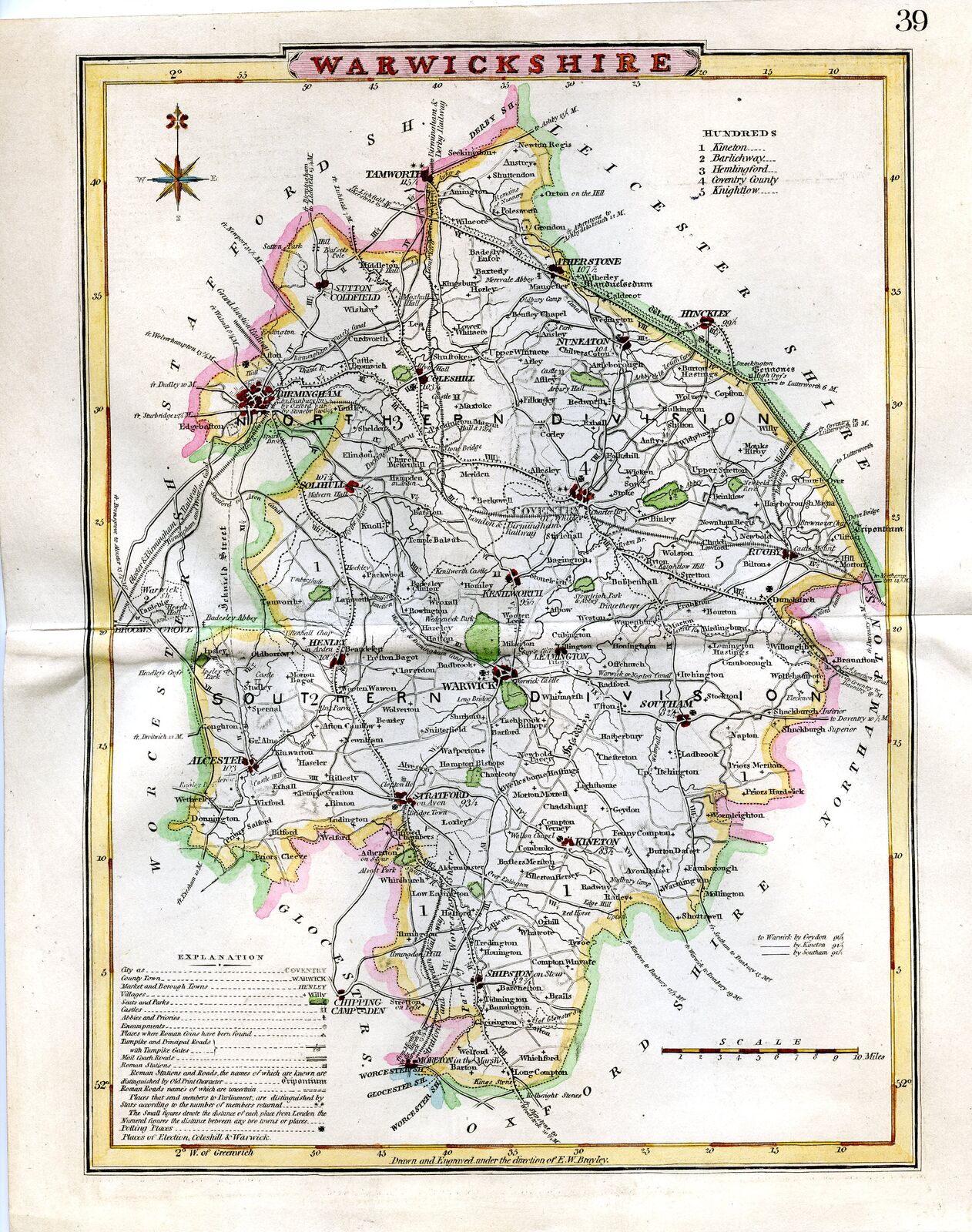 Jonathan Potter: Map : Warwickshire